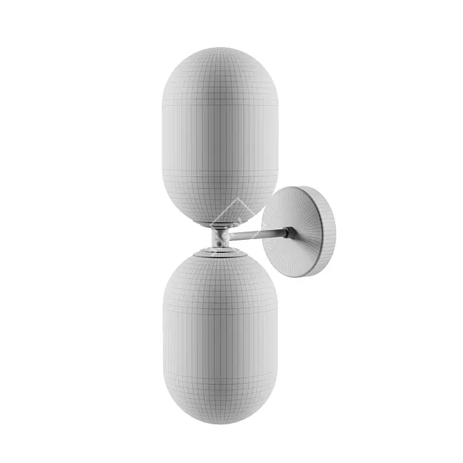 Freya Crystal Wall Sconce 3D model image 2