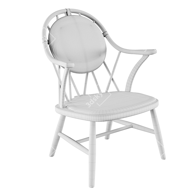 Diamond Back Chair by Drill Design 3D model image 7