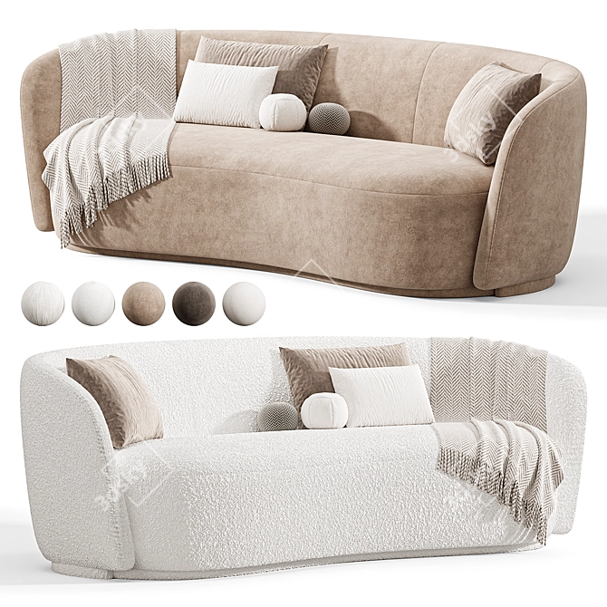 Modern Copenhagen Sofa by Idealbeds 3D model image 2