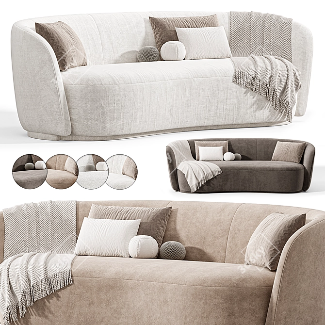 Modern Copenhagen Sofa by Idealbeds 3D model image 3