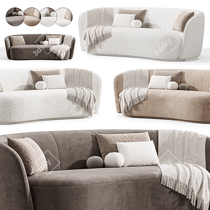 Modern Copenhagen Sofa by Idealbeds 3D model image 5