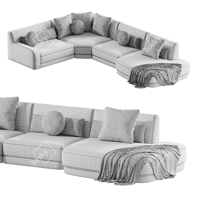 Contemporary BOLD Sofa - Sleek Design 3D model image 3