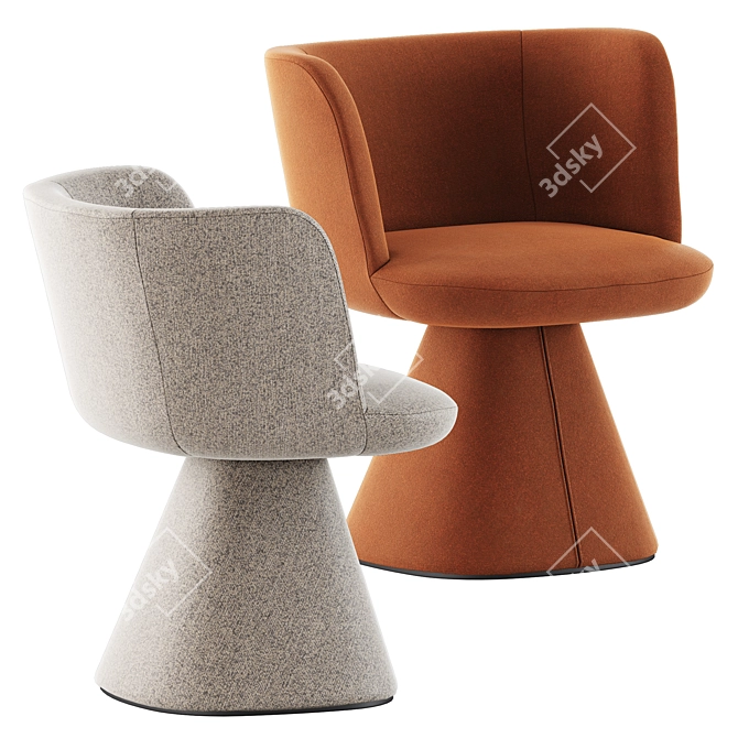 Flair O' Chairs: Italian Elegance 3D model image 2