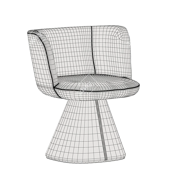 Flair O' Chairs: Italian Elegance 3D model image 7