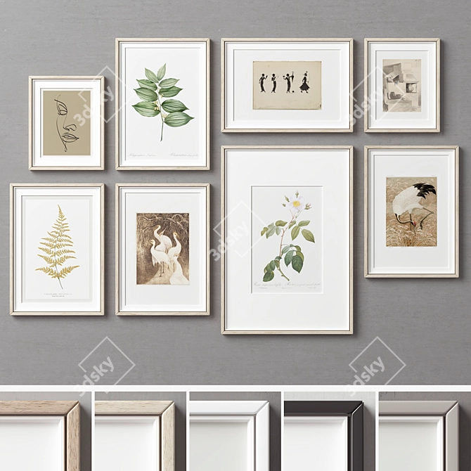 Variety Frames Set for Renders 3D model image 6