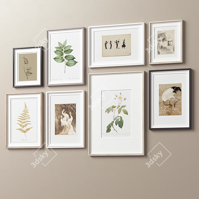 Variety Frames Set for Renders 3D model image 7