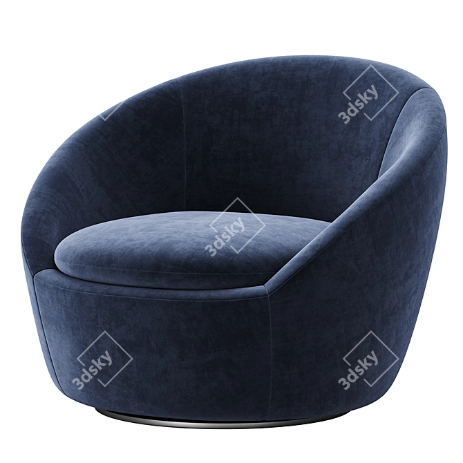 Cozy Swivel Chair: Modern Armchair 3D model image 3