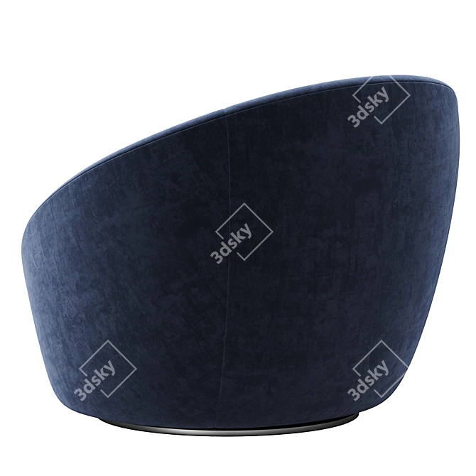 Cozy Swivel Chair: Modern Armchair 3D model image 4