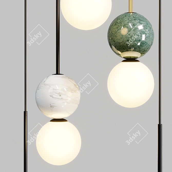 Modern Aromas Pendant Light 3D model image 3