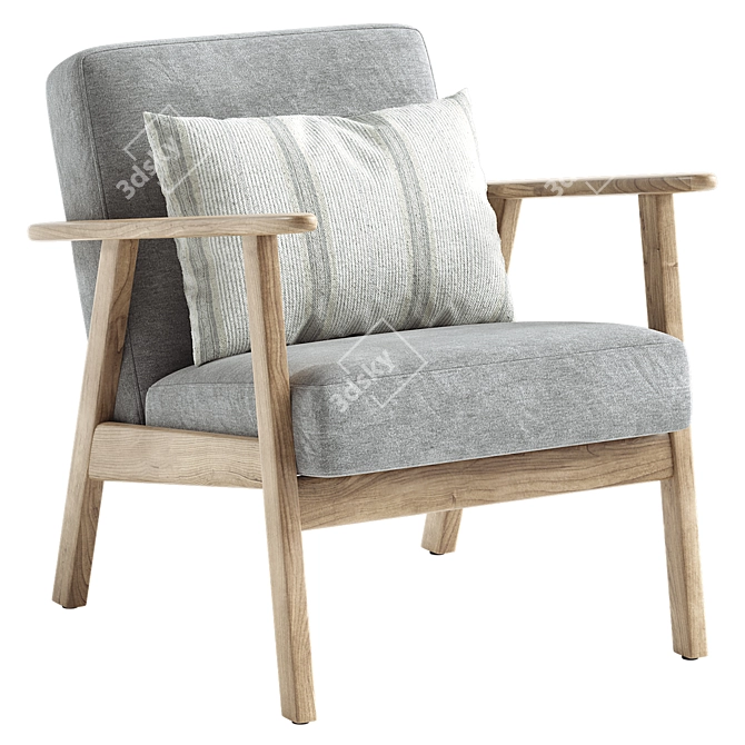 EKENASET Kilanda Armchair Light Beige 3D model image 13