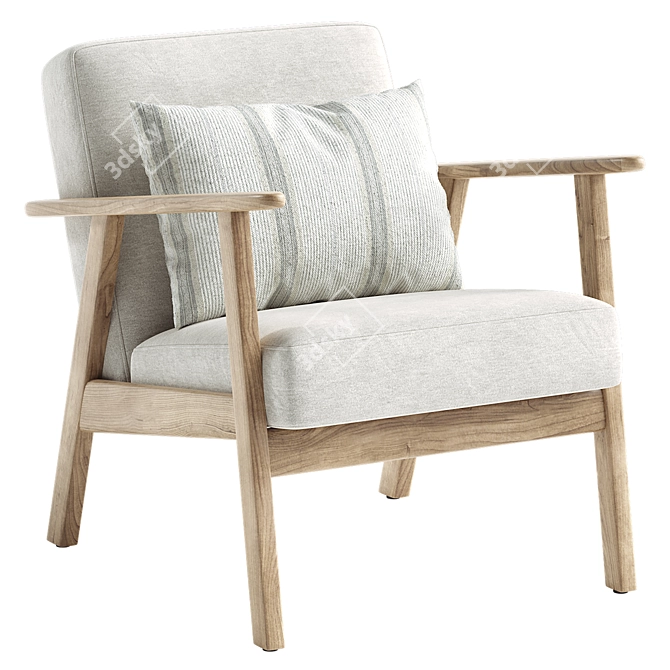 EKENASET Kilanda Armchair Light Beige 3D model image 14