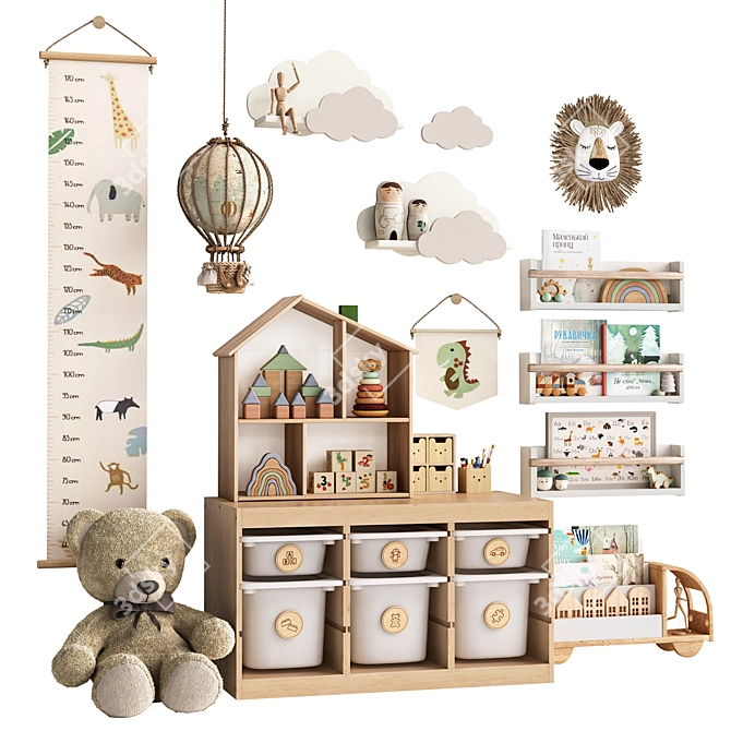 Children's Decor & Furniture Pack 3D model image 2