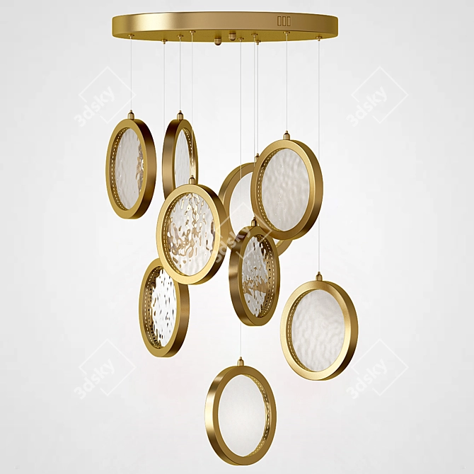 Moon Lighting Collection Chandelier D50 3D model image 2