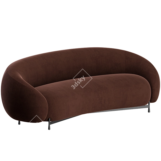 Studio Cloud Sofa Modern Design 3D model image 1