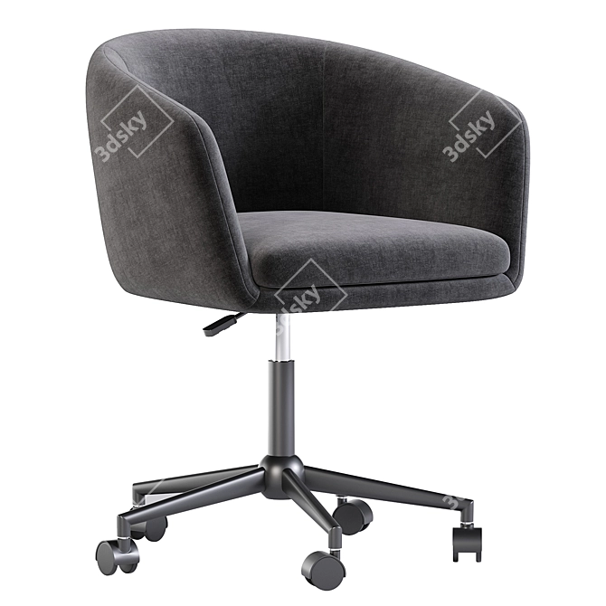 Swivel Office Chair Thea 3D model image 2