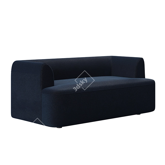 Boucle Gala 2 Seater Sofa 3D model image 2