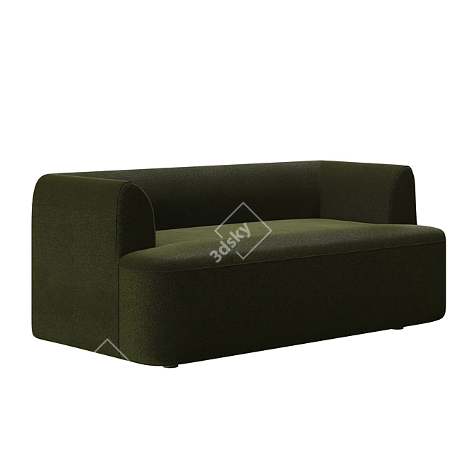 Boucle Gala 2 Seater Sofa 3D model image 3