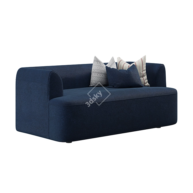 Boucle Gala 2 Seater Sofa 3D model image 7