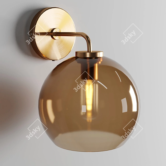 Elegant Arren Wall Sconces 3D model image 3