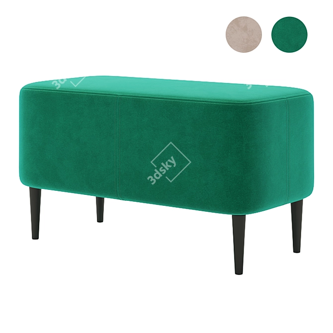 Musa 800 Ottoman Stool 3D model image 1