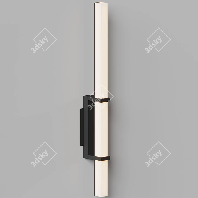 Graphic LED Wall Sconce, Modern Icon 3D model image 3