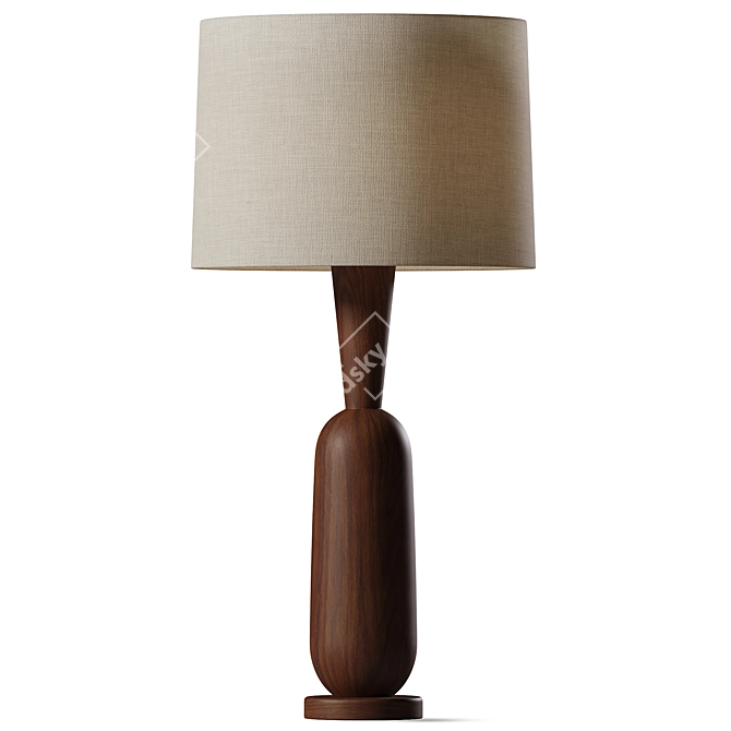 Modern Steel Onslow Table Lamp 3D model image 1