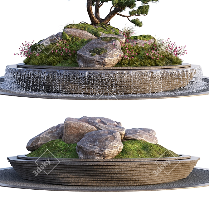 Diverse Pond Landscape Set 3D model image 4