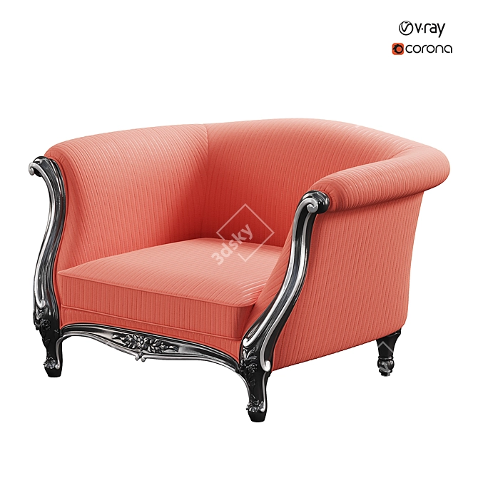 Elegance Comfort Armchair 3132 3D model image 2