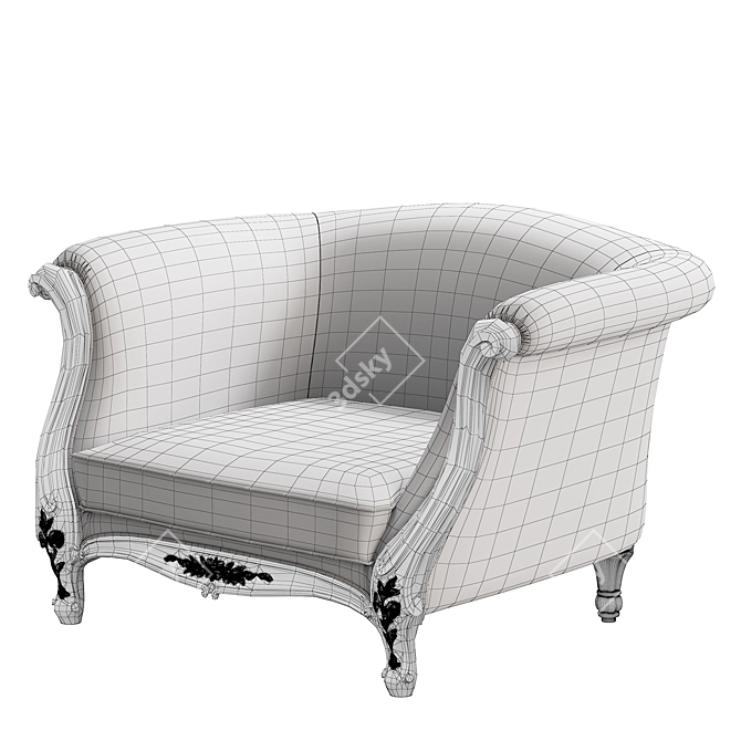 Elegance Comfort Armchair 3132 3D model image 1