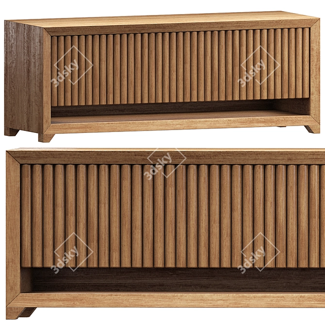 Stylish Bernsajd Chest of Drawers 3D model image 1