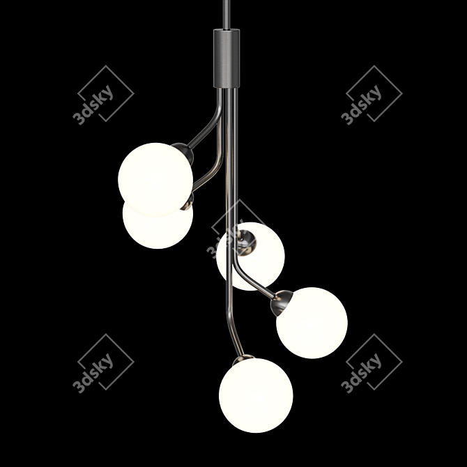 Contemporary Corner Design Hanging Lamp 3D model image 2