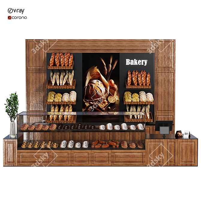 Restaurant Shop 3D Model Collection 3D model image 3