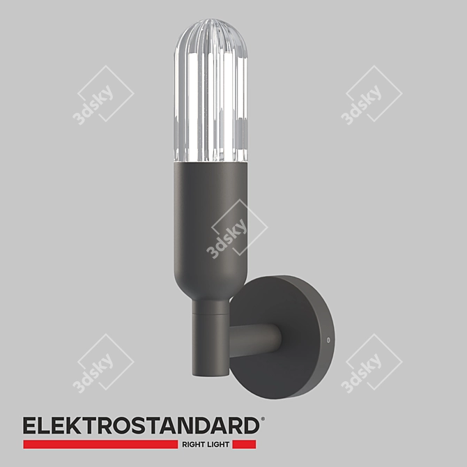 Outdoor LED Wall Lantern, Elektrostandard ISIDA 3D model image 1