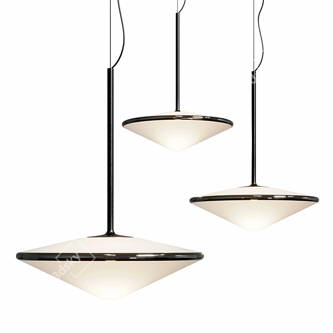 Modern Vibia Tempo Pendant Lighting 3D model image 1