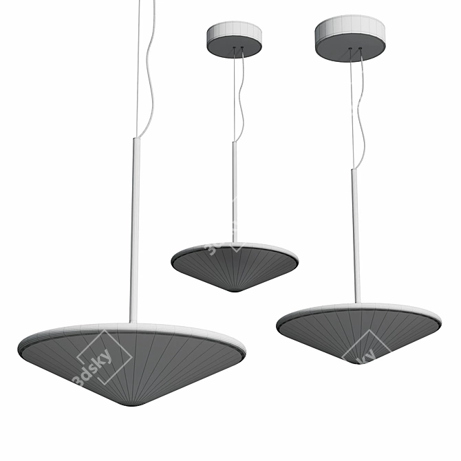 Modern Vibia Tempo Pendant Lighting 3D model image 4