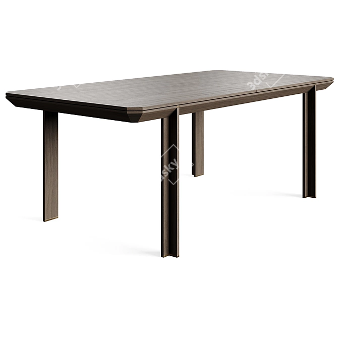 Modern Laskasas CRES Dining Table 3D model image 2