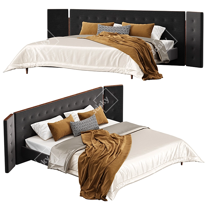 WINGS Manifesto Bed Frame 3D model image 1