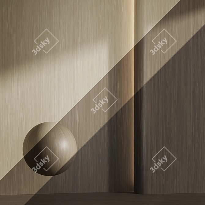 Wood Veneer Material Bundle 3D model image 1