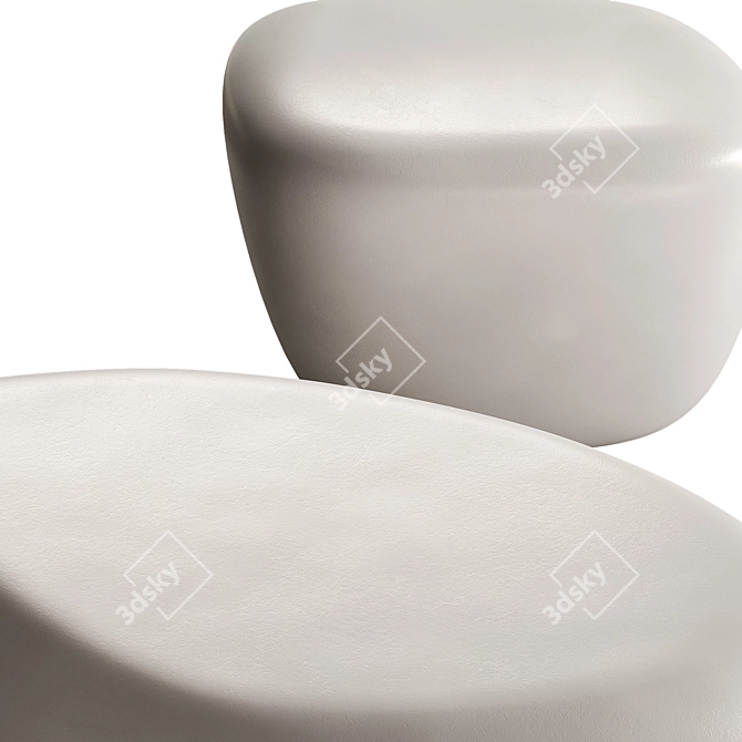 Organically Shaped Pietra Coffee Tables 3D model image 6