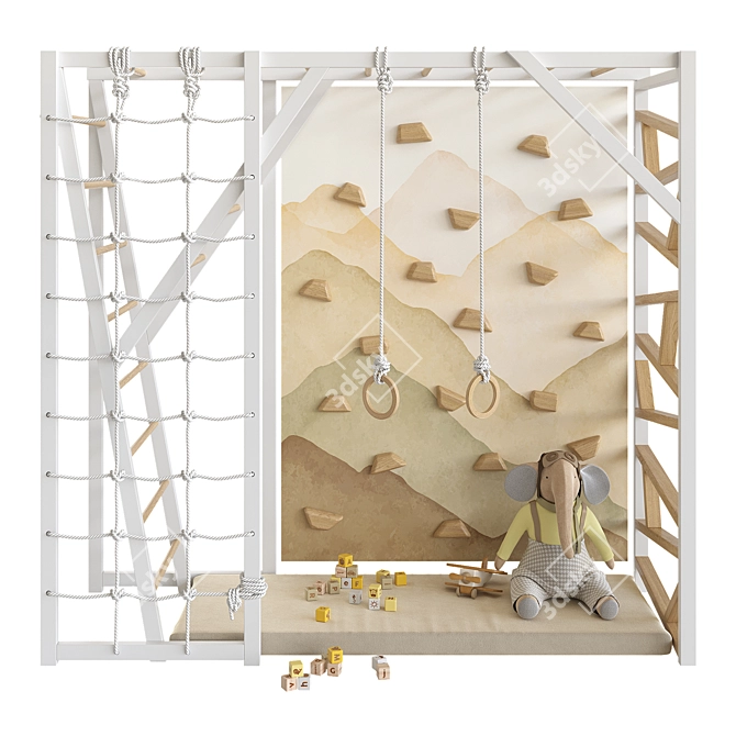 Kids Sports Climbing Gym Set 3D model image 1