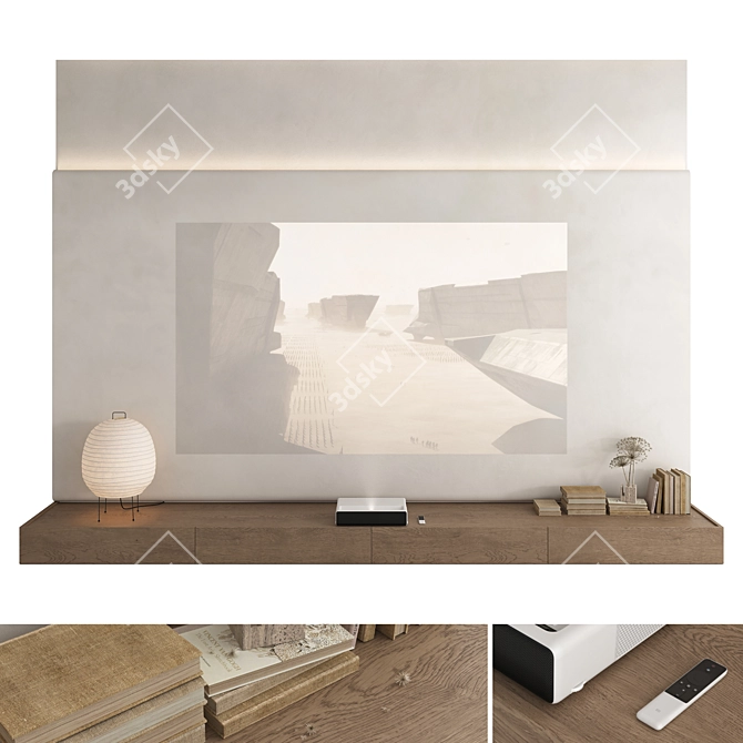 Xiaomi Laser Projector TV Wall Set 3D model image 1