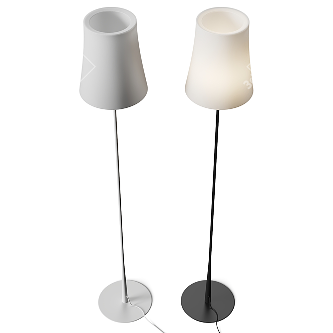 Rotating Birdie Floor Lamp 3D model image 2