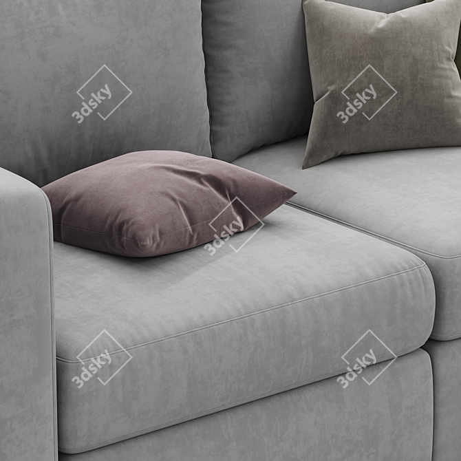 Collin Foam Comfort Two-Piece Sofa 3D model image 2