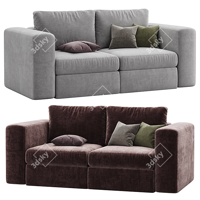 Collin Foam Comfort Two-Piece Sofa 3D model image 4