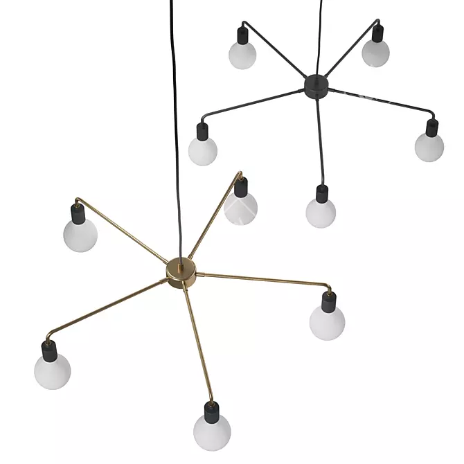 Tribeca Chambers Chandelier, Menu 3D model image 5