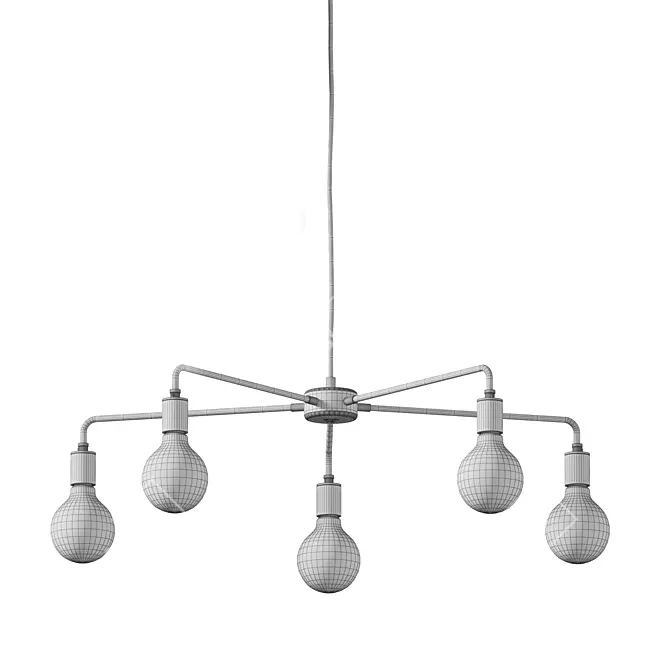 Tribeca Chambers Chandelier, Menu 3D model image 7