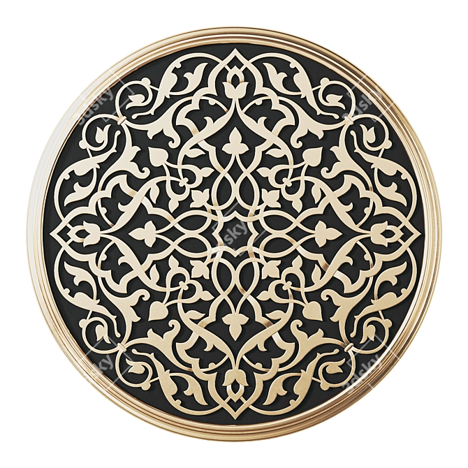 Arabic Ornament Wall Decor 3D model image 1