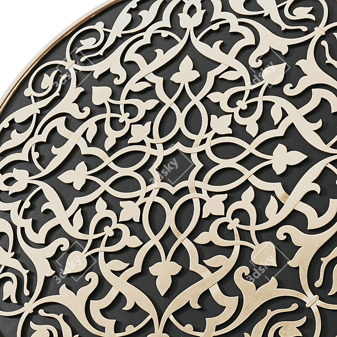 Arabic Ornament Wall Decor 3D model image 5