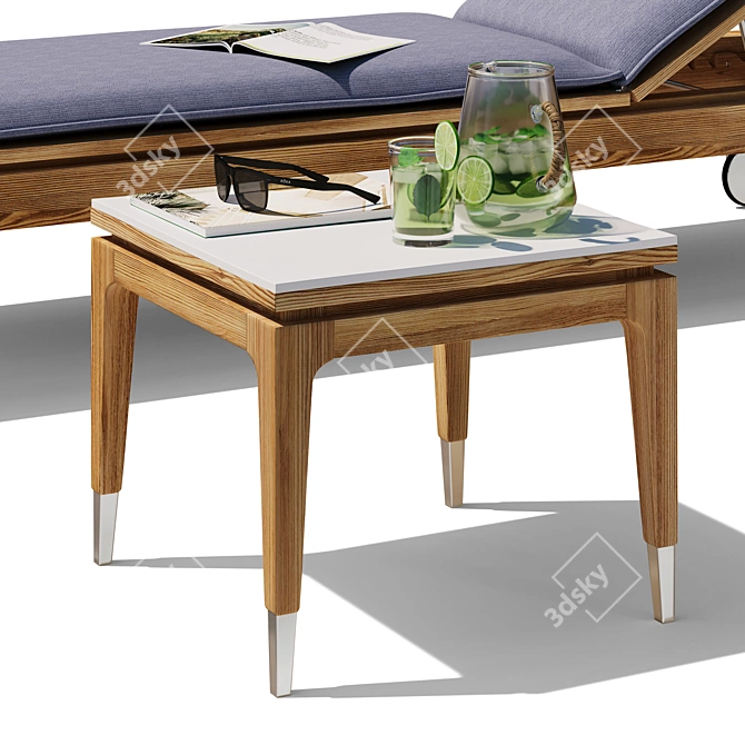 Luxury Outdoor Lounge Set Palmas 3D model image 8