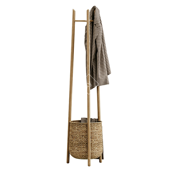 Bolia Cocoon Coat Stand & Jacket 3D model image 1